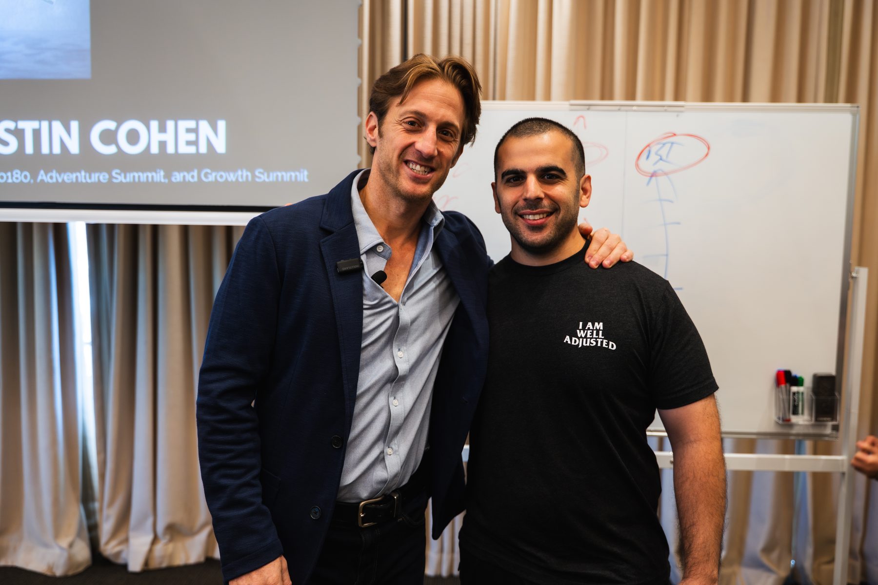 Dr. Austin Cohen with a Growth Summit attendee